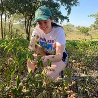 Helping at the farm