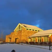 Sunlight on Milarepa Hall