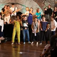 Students standing performing in Event Gallery