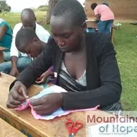 Teaching girls to sew their own sanitary pads