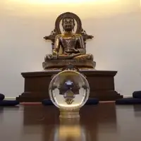 Buddha and chrystal ball