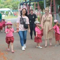 Taking children to the park