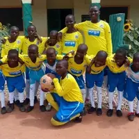 Children of a football school in Ghana
