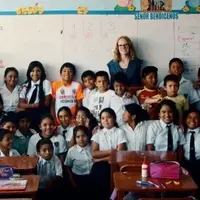 Agnes with her class