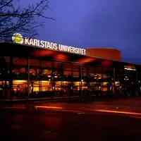 Main entrance at night