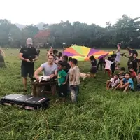 Movie night for the local children