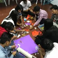 Another Vocational studies, Teacher Training! Here you can find students working in a classroom management activity.