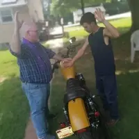 Pastor Steve Offers Blessing of a Motorcycle 7/26/2019 Tony Weber's 2019 Harley Davidson Sportster he affectionately calls ' Nugget'