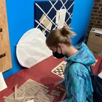 Girl with puzzle