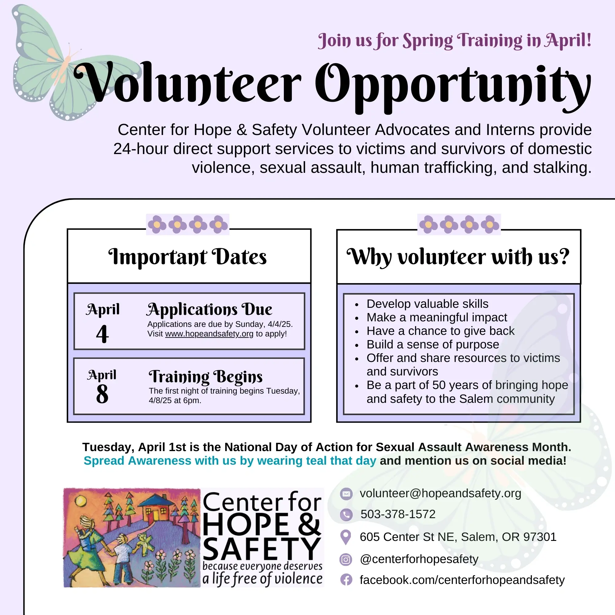 Empower survivors through advocacy!