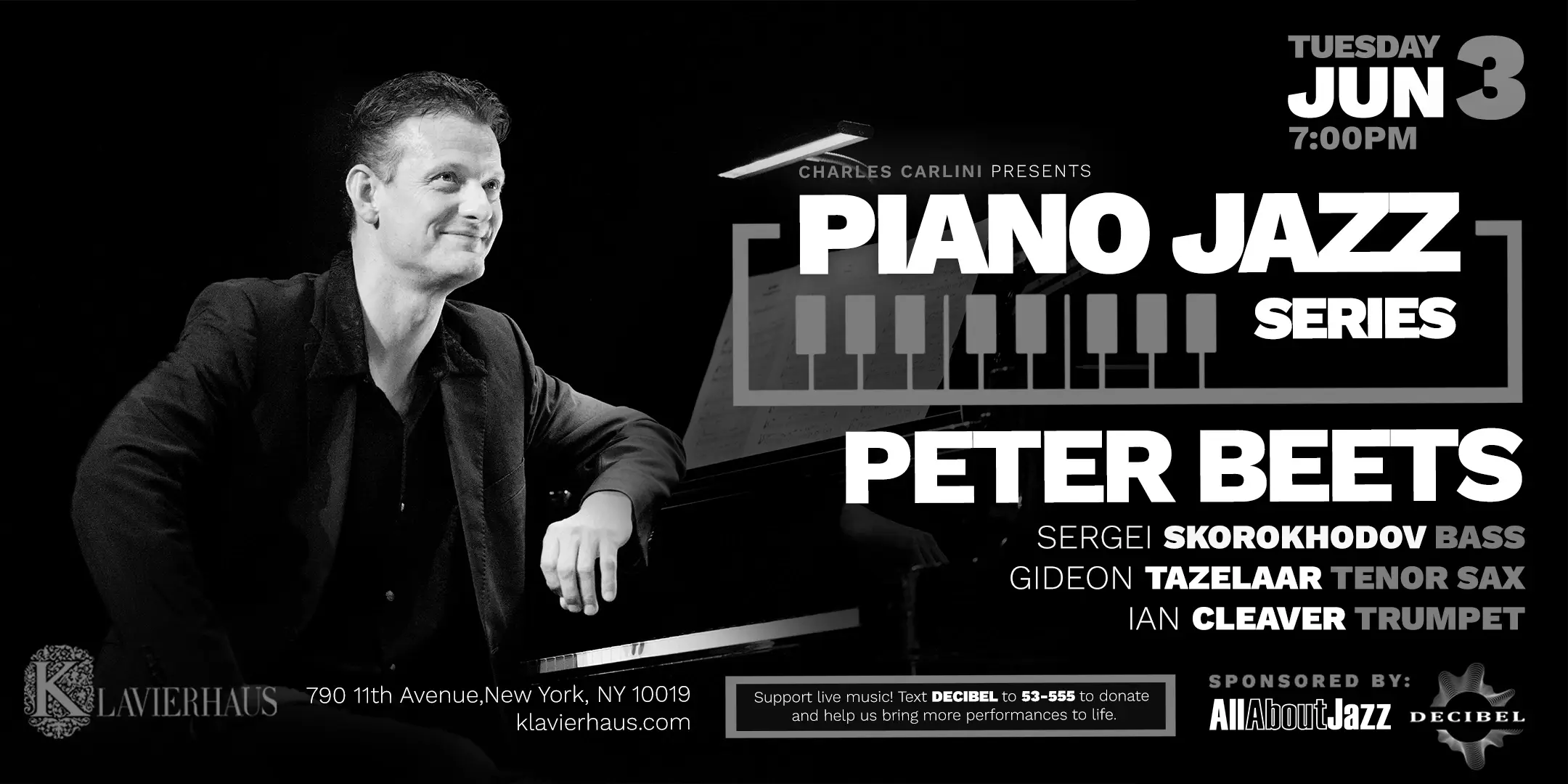 Piano Jazz Series: Peter Beets