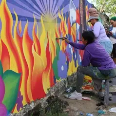 Imagen de: COLOMBIA - Mural contra el acoso sexual