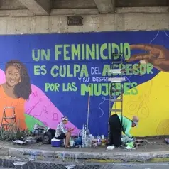 Imagen de: COLOMBIA 9/9 - Mural contra el feminicidio