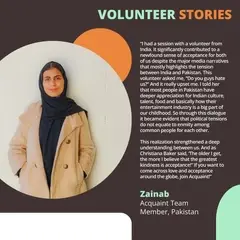 Volunteer Story - Zainab from Pakistan