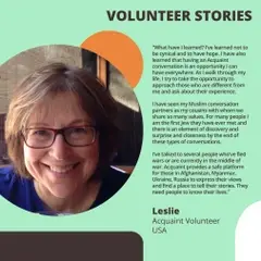 Volunteer Story - Leslie from the USA