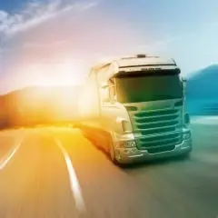 Un bus en movimiento