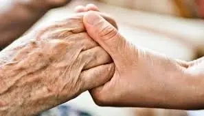 A friendly visit to hospice patients and their families