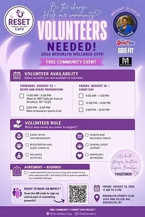 Volunteer with Little Haiti BK - Wellness Expo 'The RESET'