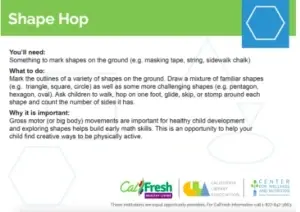 Texto orientativo sobre o funcionamento do programa "Shape Hop"