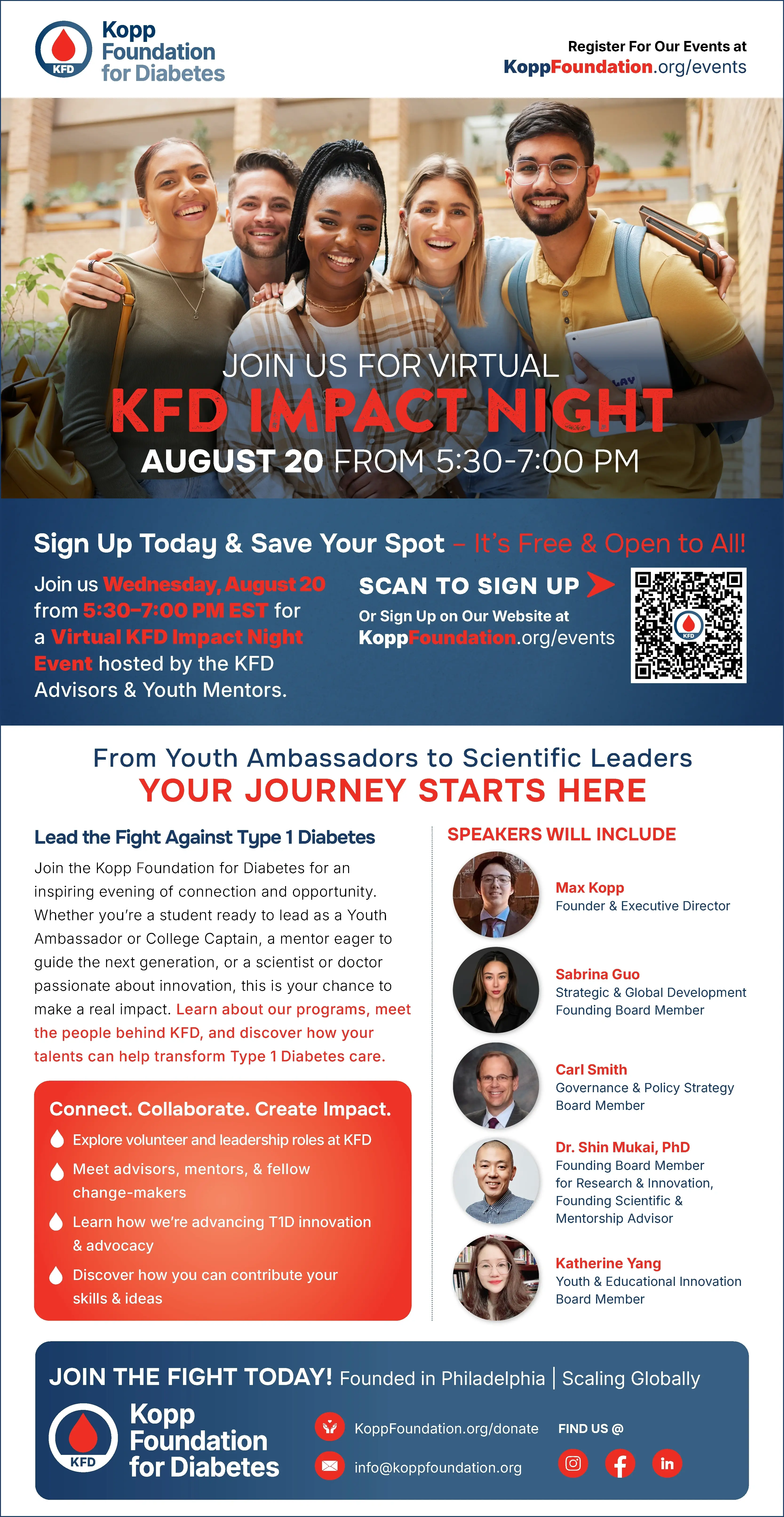 KFD Impact Night: Volunteer & Leadership Opportunities in Type 1 Diabetes