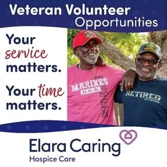 Your Service Matters! Your Time Matters! Be a Veteran Hospice Volunteer!