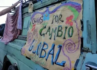 cartel por el cambio global