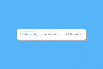 A progress bar on an Employment Profile.
