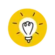yellow light bulb