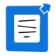 blue job listing icon
