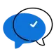 blue chat bubble