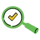 green magnifying glass