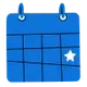 desenho de um calendário