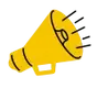 Yellow air horn icon