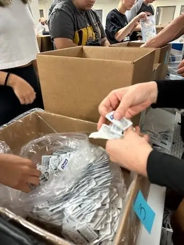 Basic Safety kit assembly and Outreach