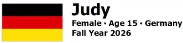 Host an Exchange Student : Meet Judy from Germany!