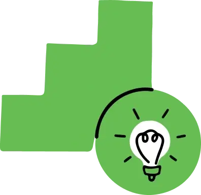green illustration of growth