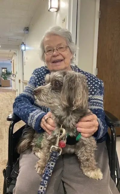 Bring your dog to visit our residents!