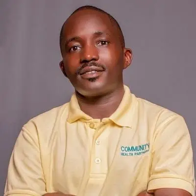 a man in a yellow shirt