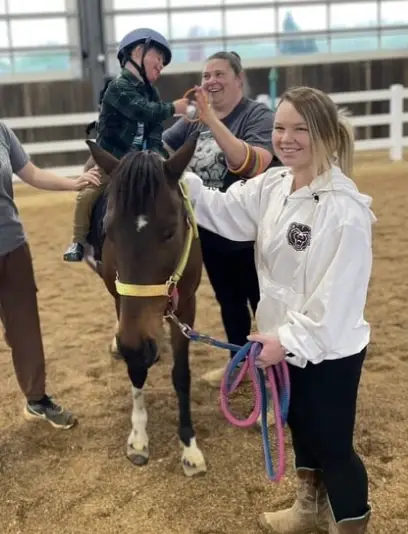 Horse Handler for Hippotherapy