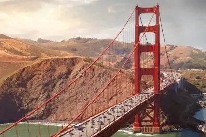 The Golden Gate Bridge in San Francisco.