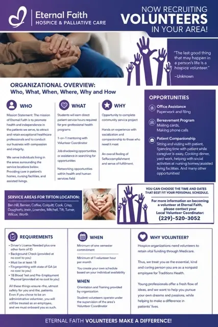 MONROE, GEORGIA ! Sometimes the Greatest Gift Is Simply Being There. Bring Comfort, Conversation, and Companionship to a Hospice Patient in Monroe, Georgia!