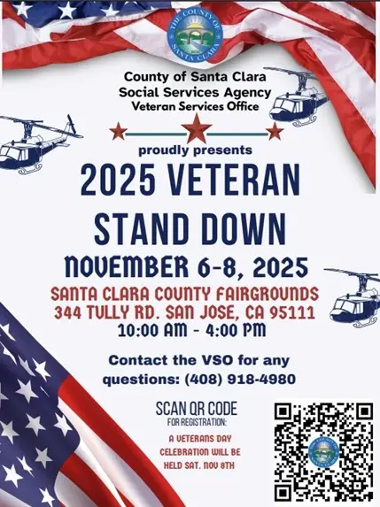 Santa Clara County Stand Down Veteran Event - November 6 - 8