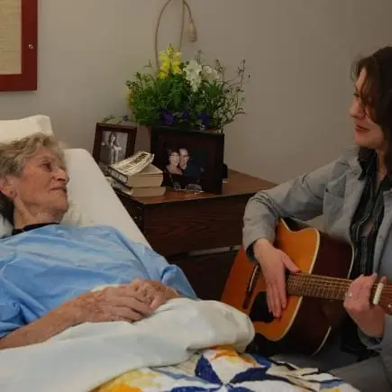 Sing, play music or help a hospice patient write their life song