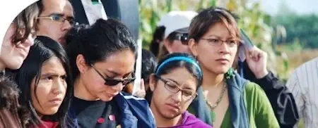 A group of people looking disappointed.