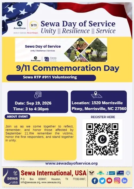 Sewa Day of Service - Commemoration Day