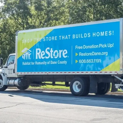 Habitat ReStore Donation Truck Rider