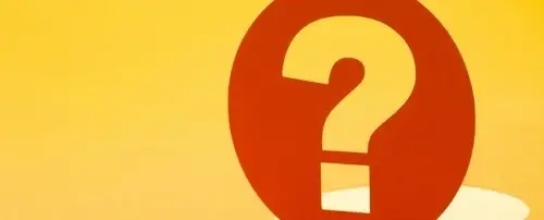 A graphic of a question mark.