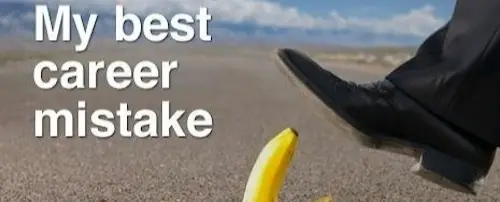 A person stepping on a banana peel.