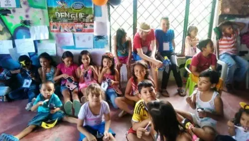 group of children in a classroom