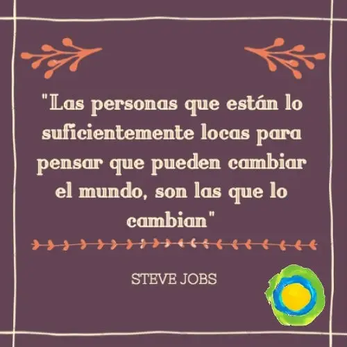 A quote from Steve Jobs.
